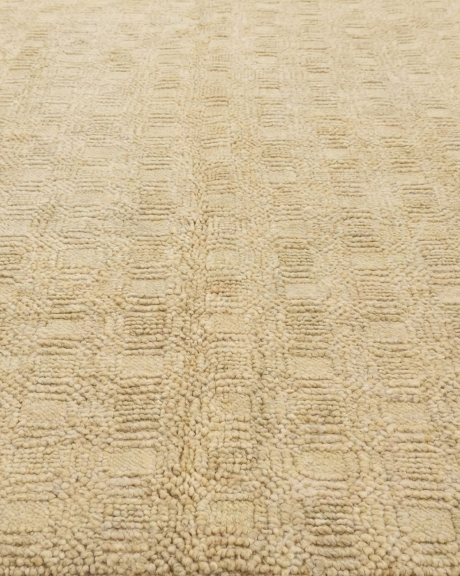 Jute Textured Natural Rug, India modern rug, in ivory, Wool, 213x304 cm, Nasim Carpets Malaysia — view 3