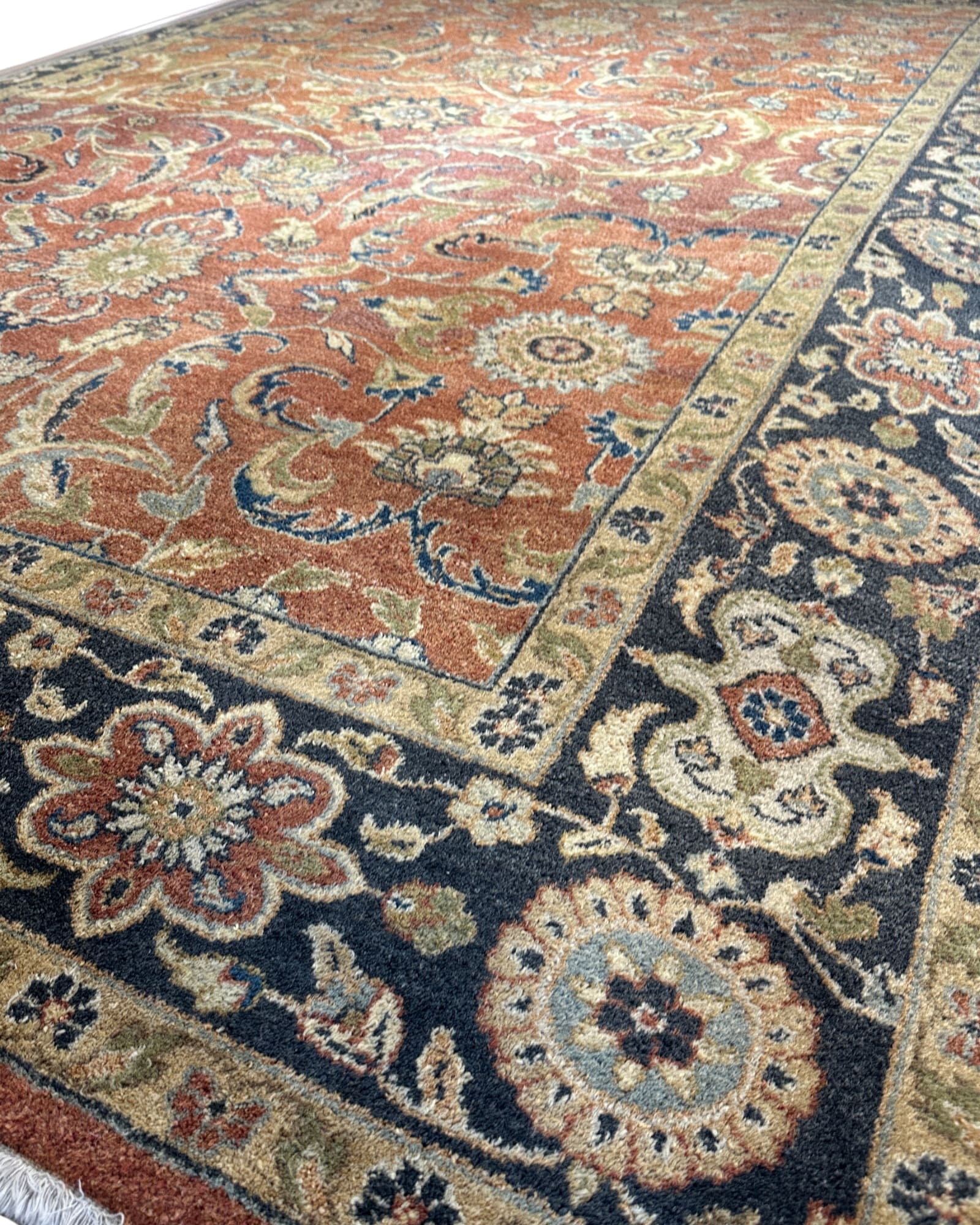 Sultanabad-Style All-Over Floral, Sultanabad collector-sale rug, in orange, Wool, 213x305 cm, Nasim Carpets Malaysia — view 4