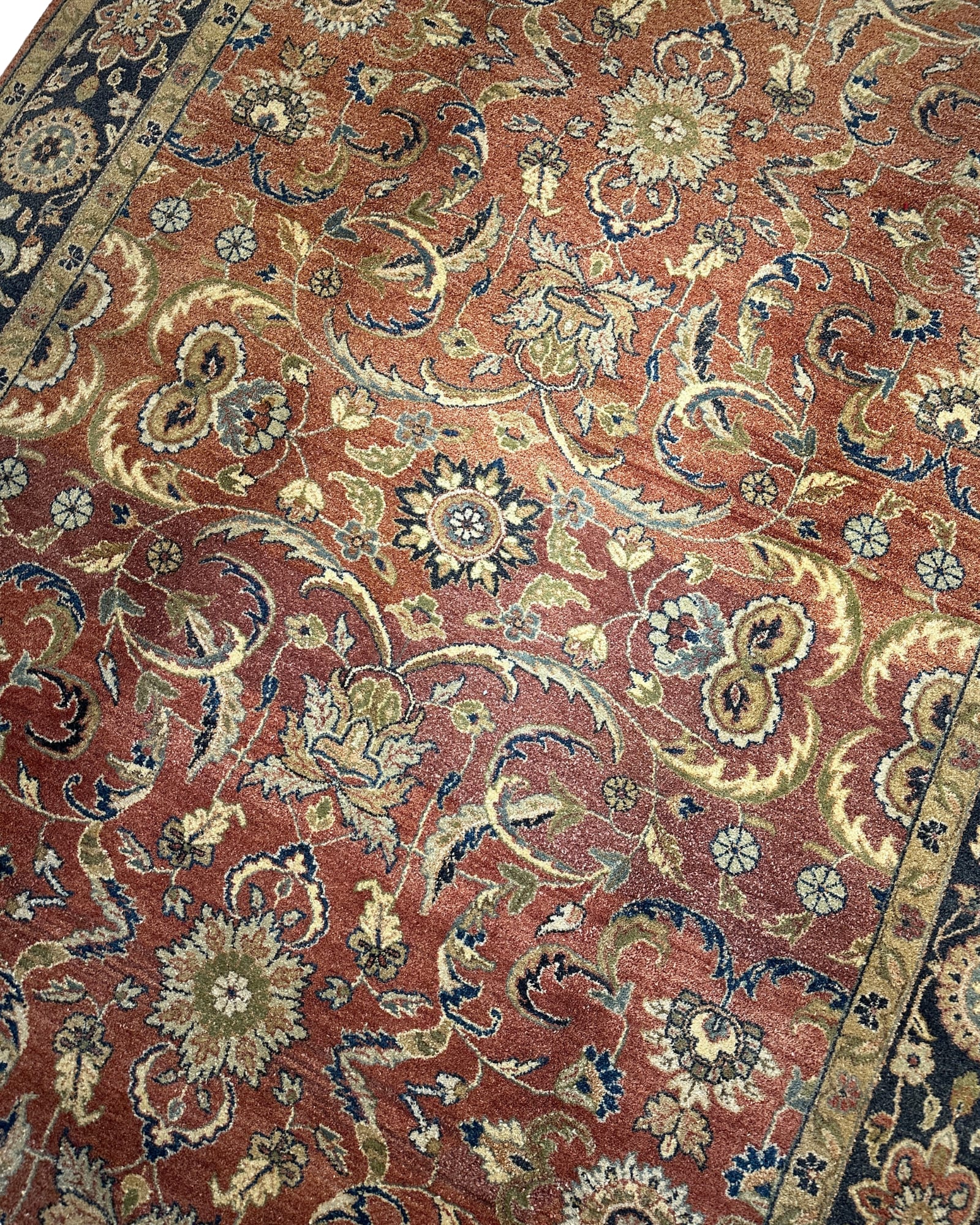 Sultanabad-Style All-Over Floral, Sultanabad collector-sale rug, in orange, Wool, 213x305 cm, Nasim Carpets Malaysia — view 2