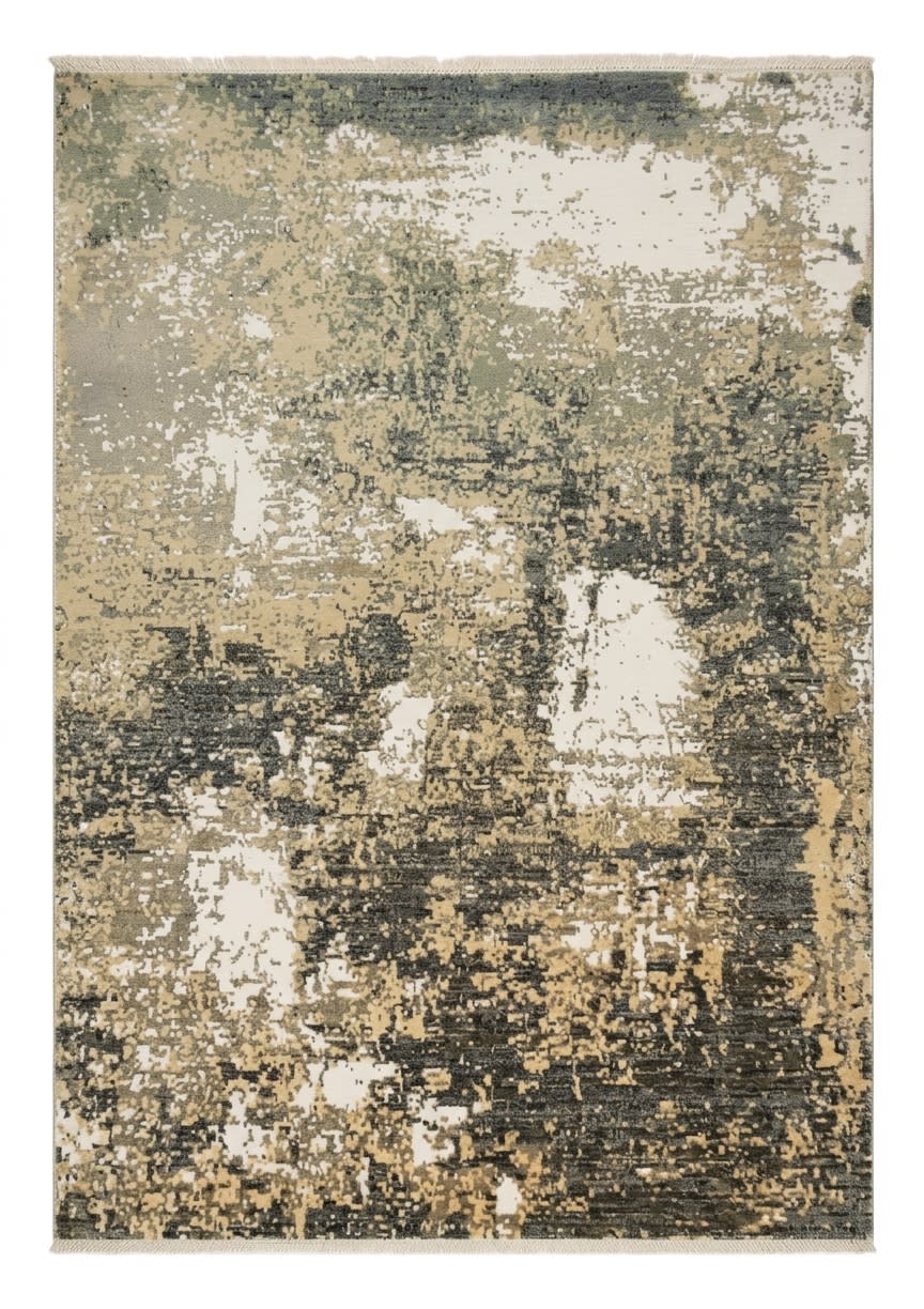 Afghan Galaxy Abstract Cream Grey, Afghanistan modern rug, in cream, Wool, 146x186 cm, Nasim Carpets Malaysia — view 1
