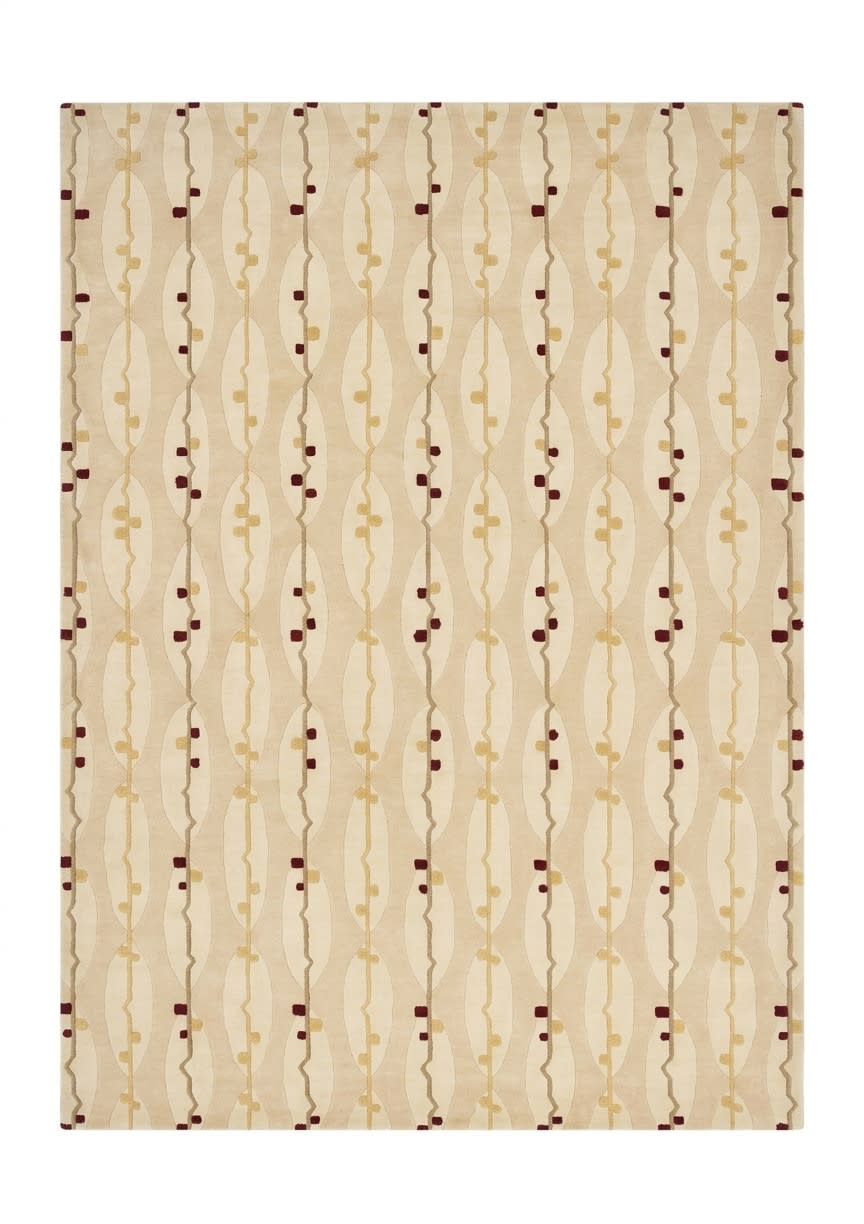 Tibetan Vine Scroll Cream, Nepal modern rug, in cream, Wool, 180x256 cm, Nasim Carpets Malaysia — view 1
