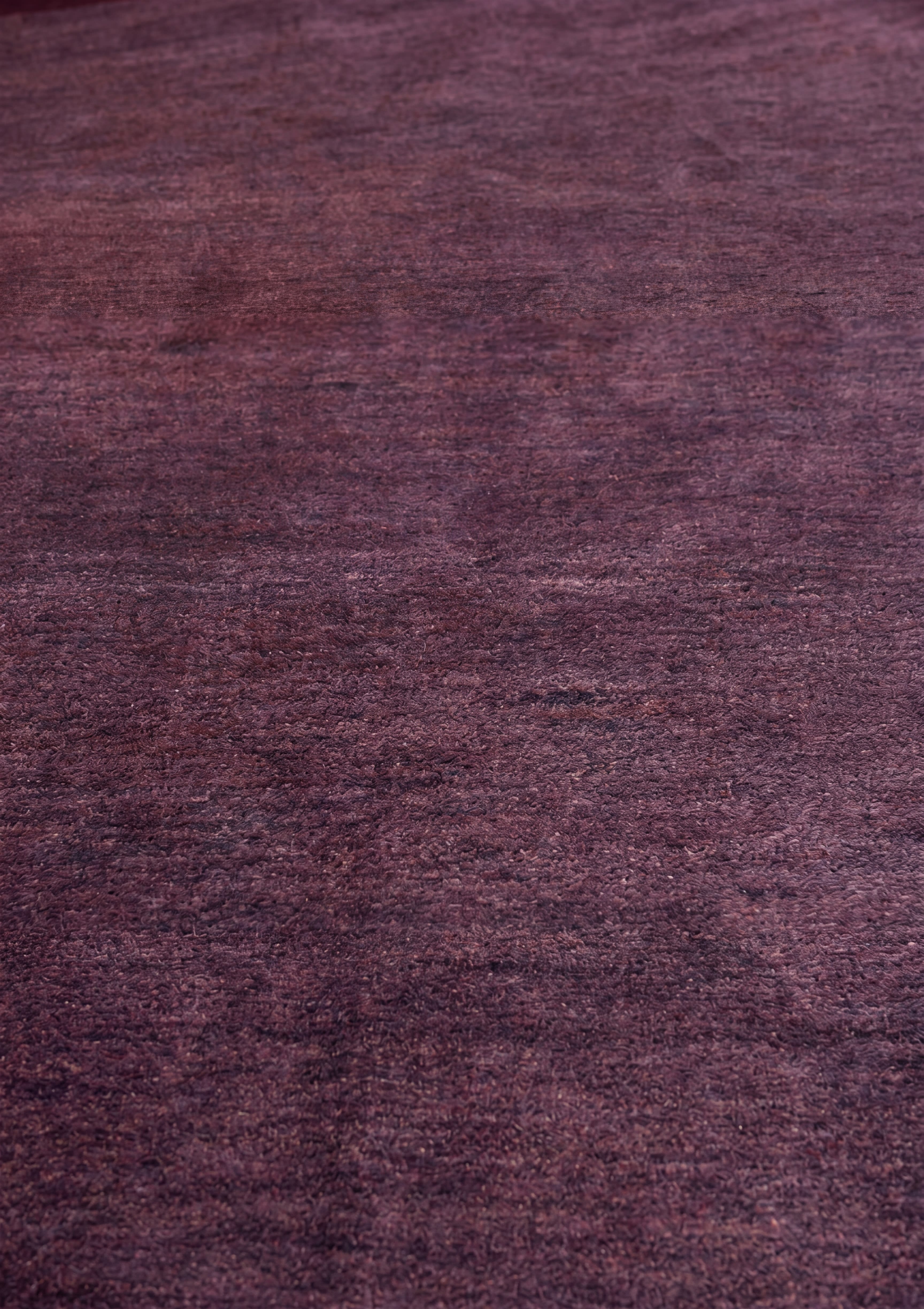 Gabbeh Solid Aubergine, Loribaft, Iran modern rug, in aubergine purple, Wool, 250x302 cm, Nasim Carpets Malaysia — view 3
