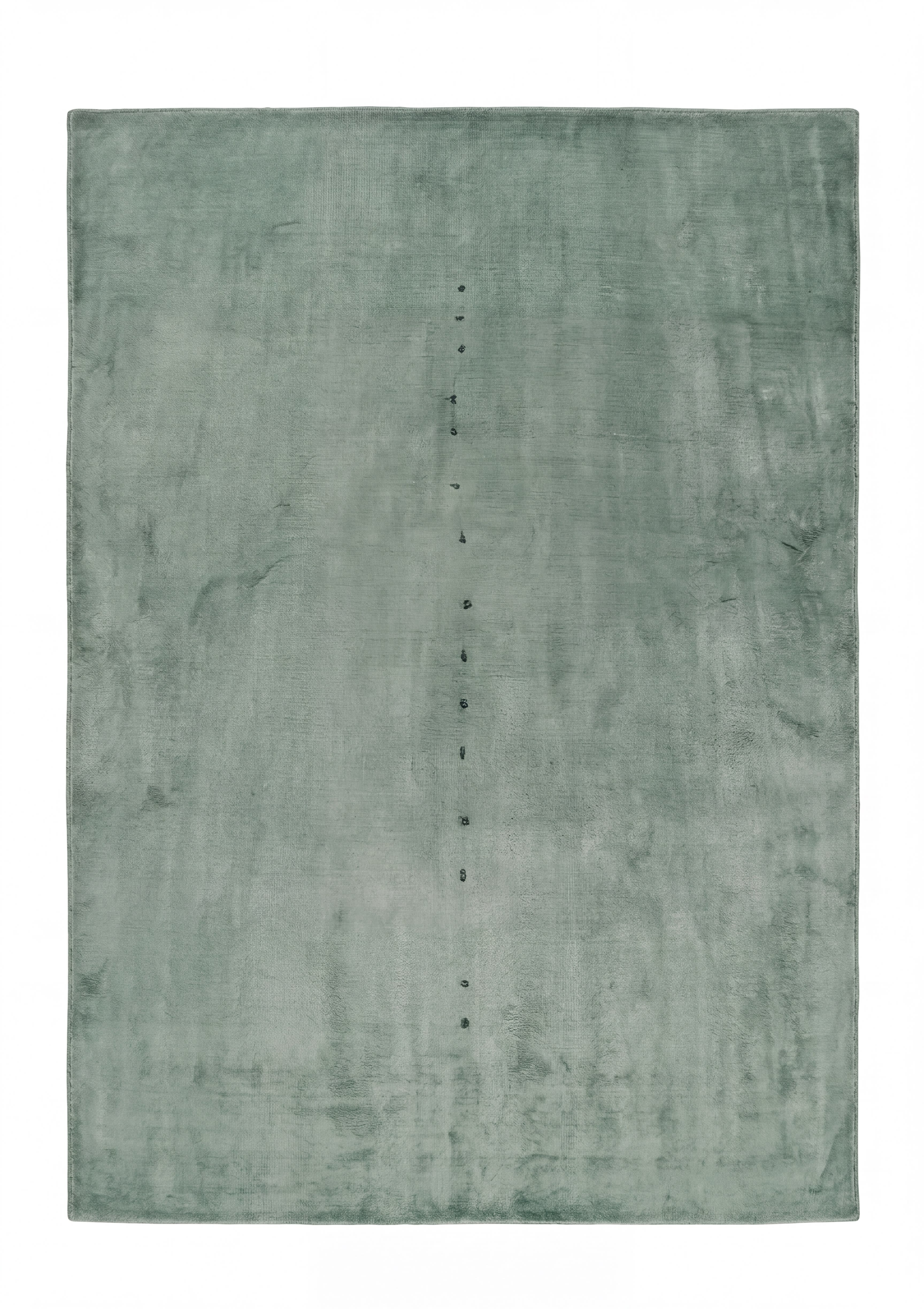 Nepal Solid Sage, Kathmandu, Nepal modern rug, in sage green, Pure Silk, 213x305 cm, Nasim Carpets Malaysia — view 1