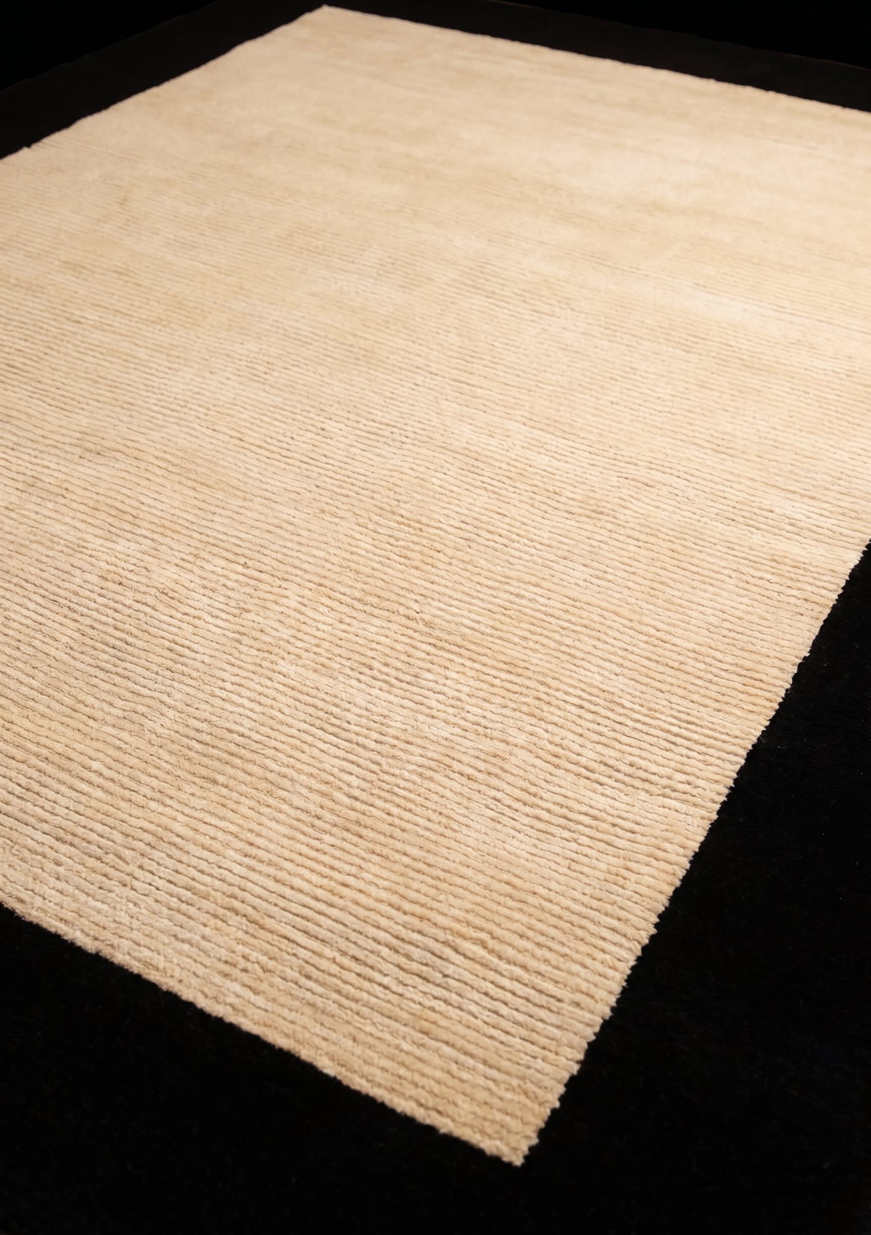 Tibetan Minimalist Border Ivory, Nepal/Tibet persian rug, in ivory, Wool, 177x250 cm, Nasim Carpets Malaysia — view 3