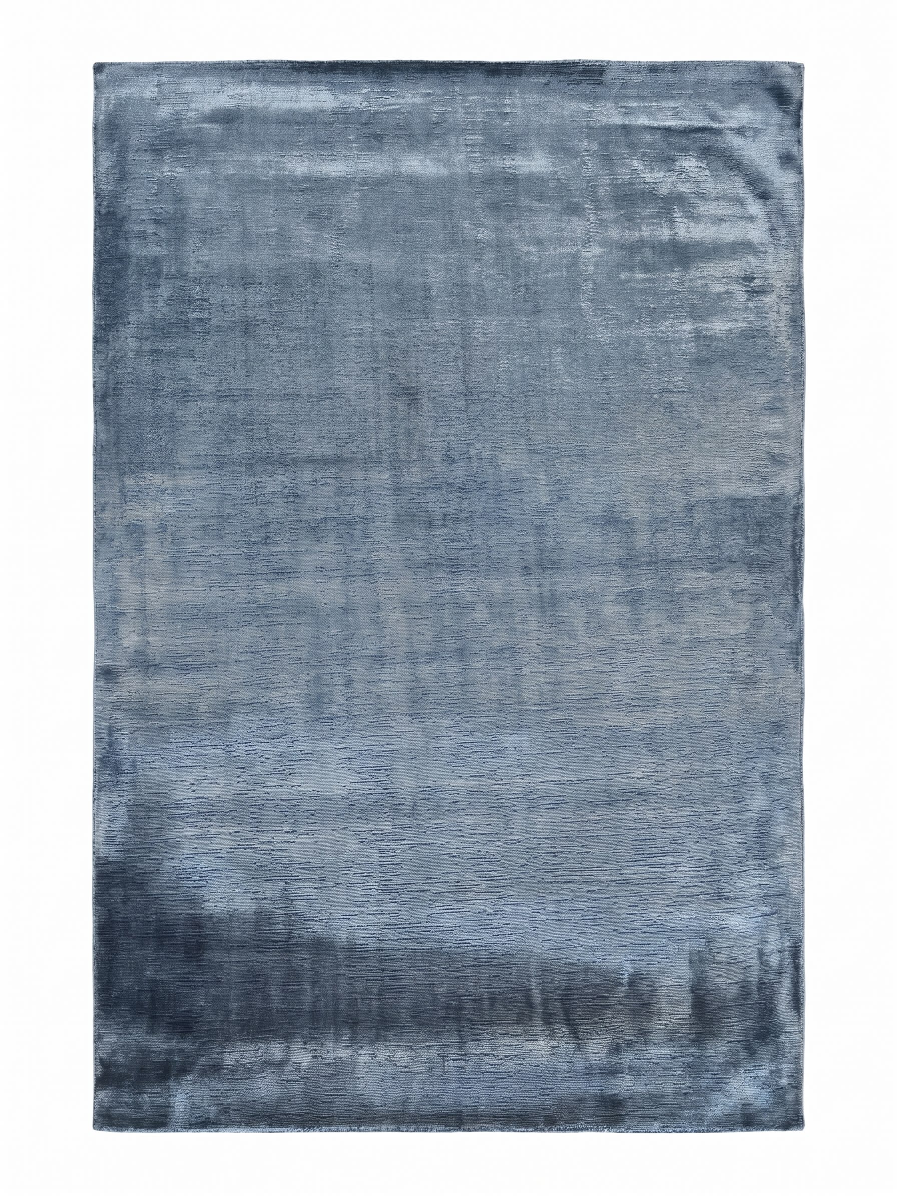Turkish Solid Lustre Steel Blue, Turkey modern rug, in steel blue, Viscose, 274x366 cm, Nasim Carpets Malaysia — view 1