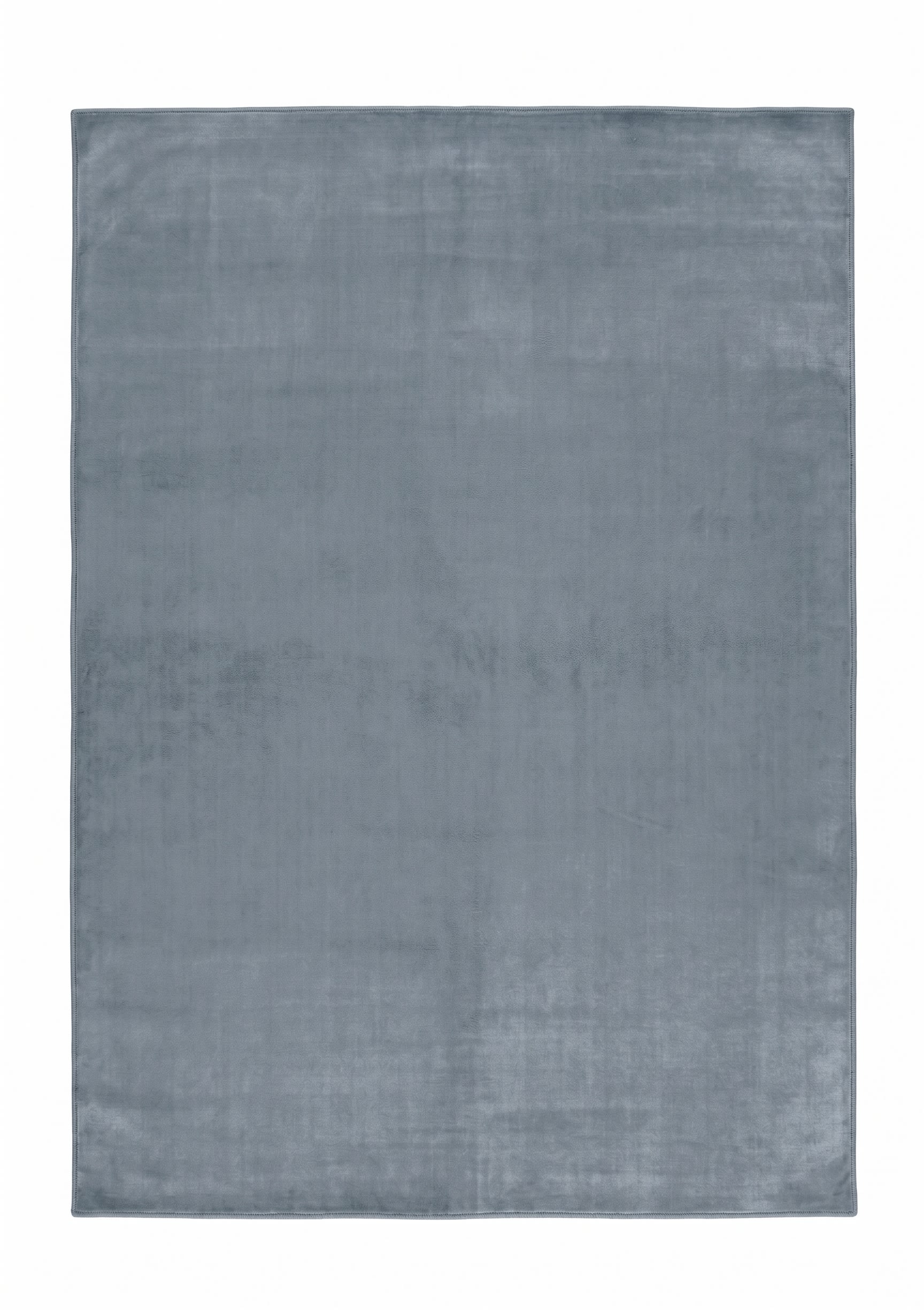 Contemporary Solid Slate Blue, India (contemporary export production) modern rug, in slate blue, Viscose, 213x305, Nasim Carpets Malaysia — view 1