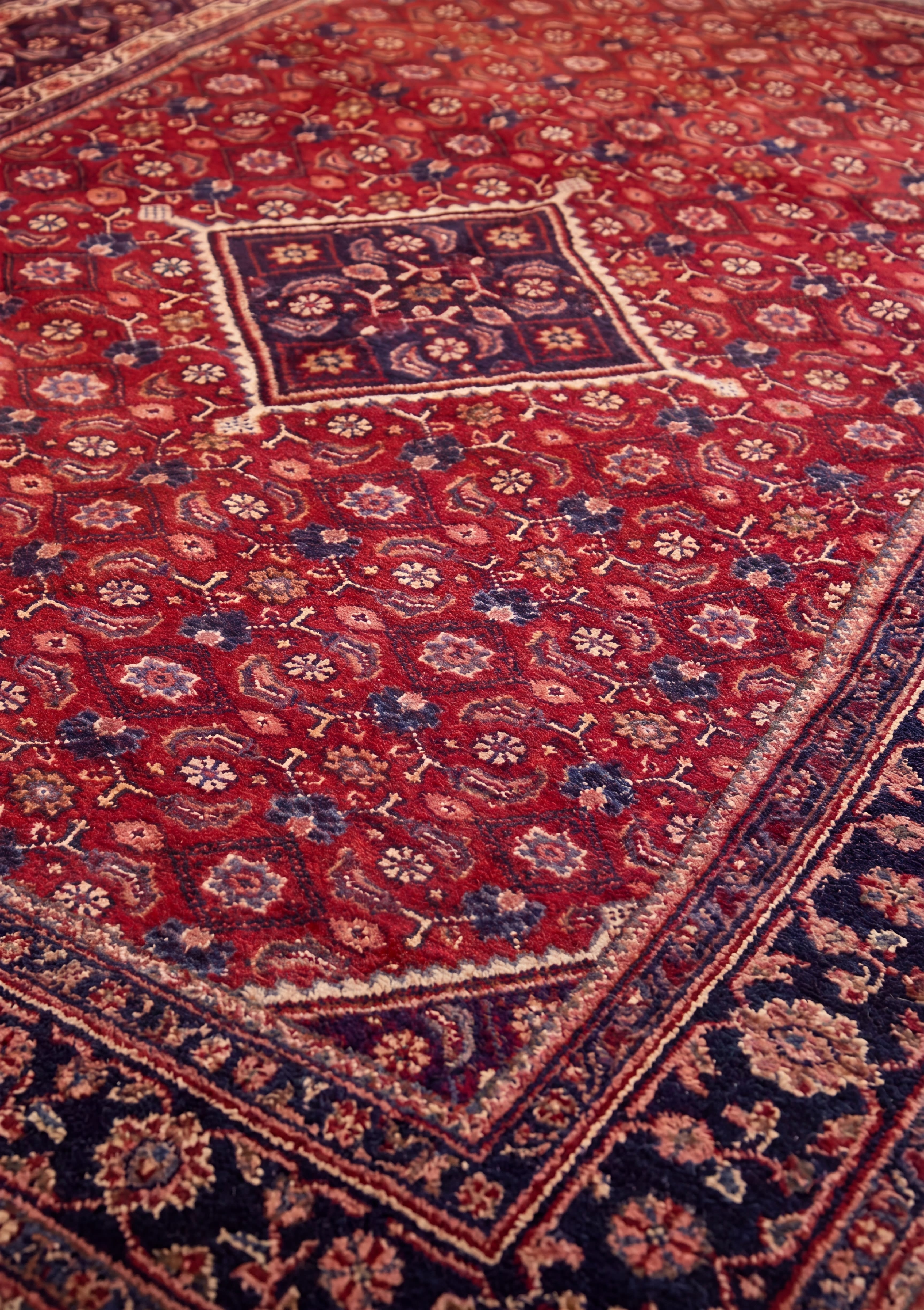 Bijar All-Over Herati Crimson, Bijar, Kurdistan Province, Iran persian rug, in crimson red, Wool, 213x305 cm, Nasim Carpets Malaysia — view 3