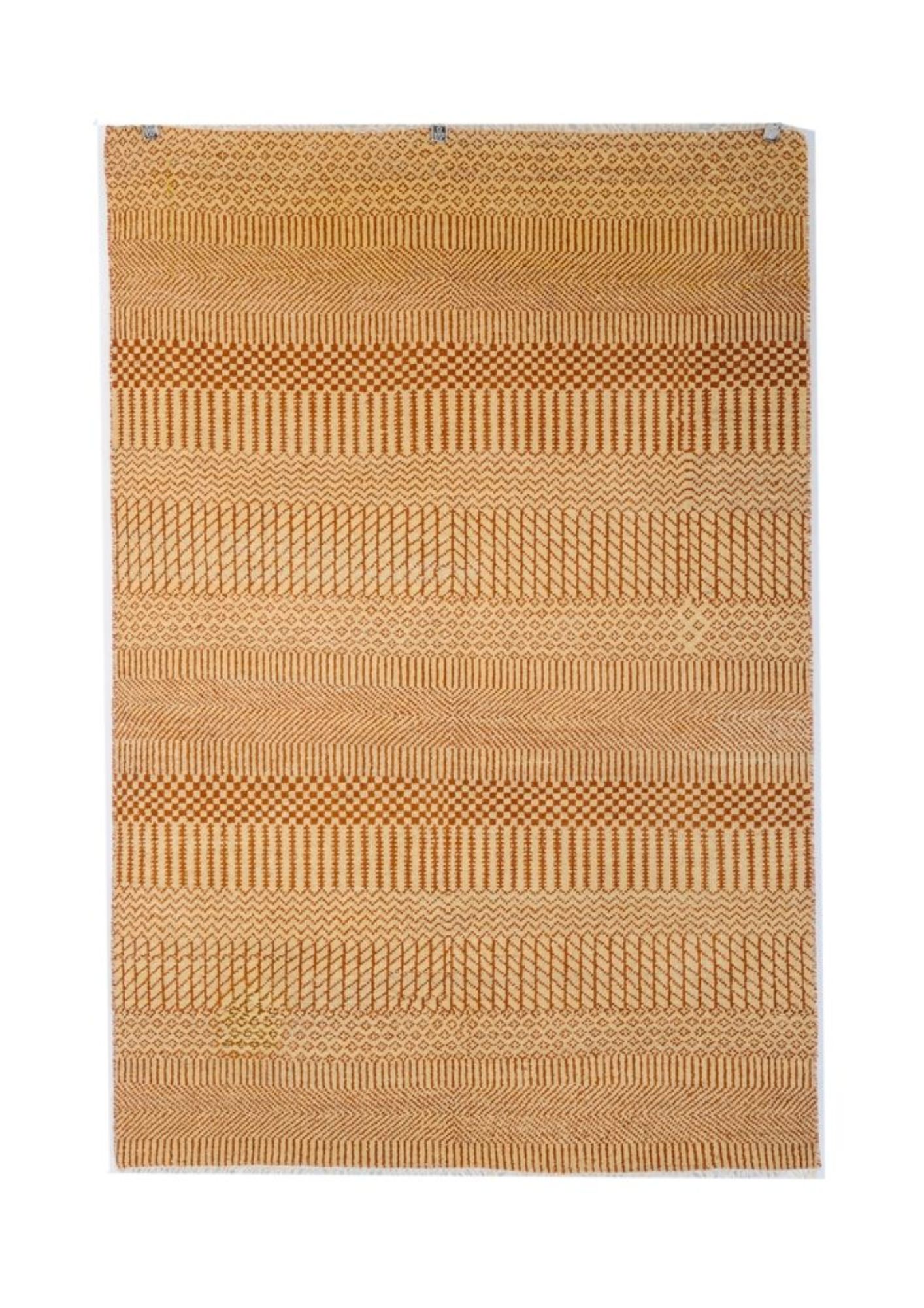Desert Geometry Gabbeh — vibrant natural earth tones that will only improve with age
