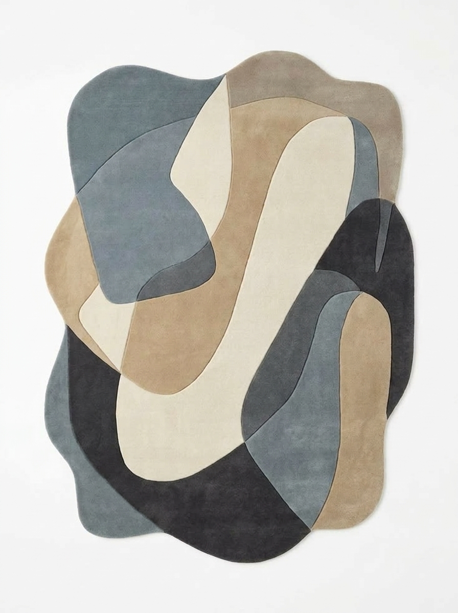Bouyance, custom rug, Original style, Original shape, Wool, 200 × 300 cm, Nasim Carpets Malaysia