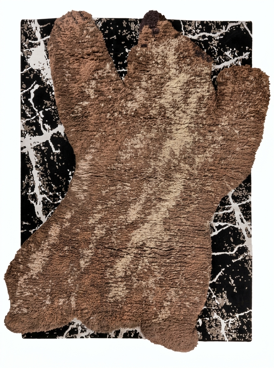 Brother Bear, custom rug, Original style, Original shape, Wool, 200 × 300 cm, Nasim Carpets Malaysia