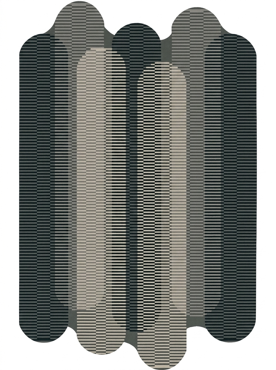 Columnade, custom rug, Original style, Original shape, Wool, 200 × 300 cm, Nasim Carpets Malaysia