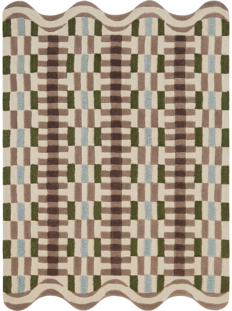 Basketweave, custom rug, Original style, Original shape, Wool, 200 × 300 cm, Nasim Carpets Malaysia