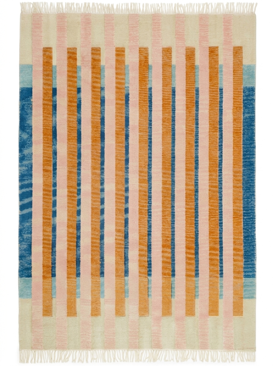 Parallels, custom rug, Original style, Original shape, Wool, 200 × 300 cm, Nasim Carpets Malaysia