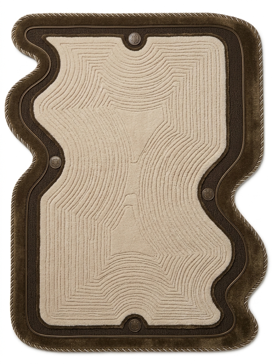 Ginger, custom rug, Original style, Original shape, Wool, 200 × 300 cm, Nasim Carpets Malaysia