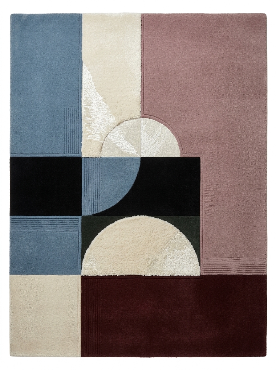 Quadrant, custom rug, Original style, Original shape, Wool, 200 × 300 cm, Nasim Carpets Malaysia