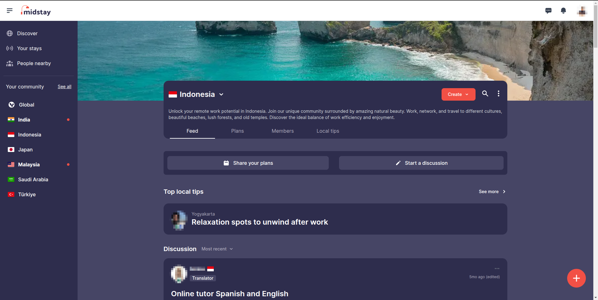 Community feature Communities