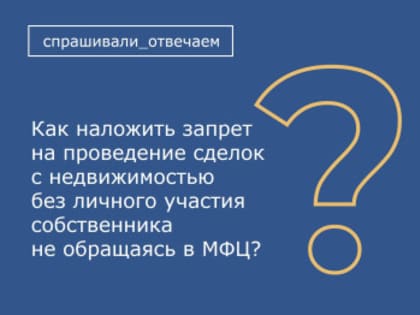 Как наложить запрет через Госуслуги
