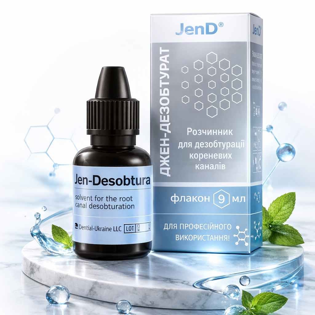 Jen-Desobturat (Джен-Дезобтурат), флак. 9мл - Рідина для дезобтурації кореневих каналів (Джендентал-Україна)