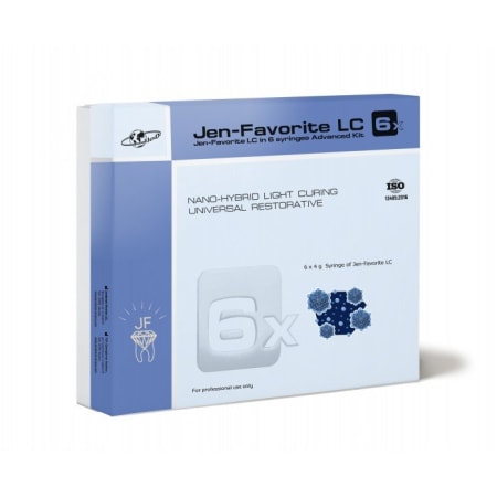 Jen-Favorite Advanced Kit (Джен-Фаворіт LC), Н-р: 6 х шпр.4г (A2E, A2D, A3D, A3E, LO, I) - Реставраційний композит, наногібридний (Джендентал-Україна)