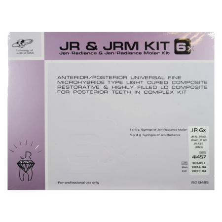 Jen-Radiance + M Special 6х Kit (Джен-Радіанс), Н-р: 5 х шпр.4г (A1, 2хA2, A3, A3.5) (+Jen-Radiance Molar(шпр.4г:U)) - Реставраційний композит, субмікронний (Джендентал-Україна)
