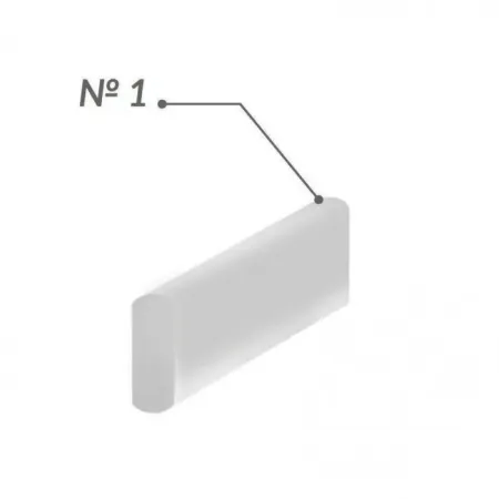Jen-Fiber Bulk (Джен-Файбер Балк), 12шт/пак форма: № 1; розм.= 0.7х1.4х30 мм - Скловолоконні балки (скловолокно) (Джендентал-Україна)