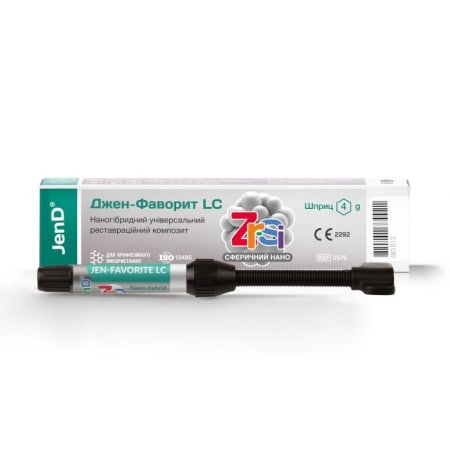 Jen-Favorite (ZrSi) (Джен-Фаворіт LC (ZrSi)), шпр.4г - Кольоровий композит, наногібридний пакуємий (Джендентал-Україна)