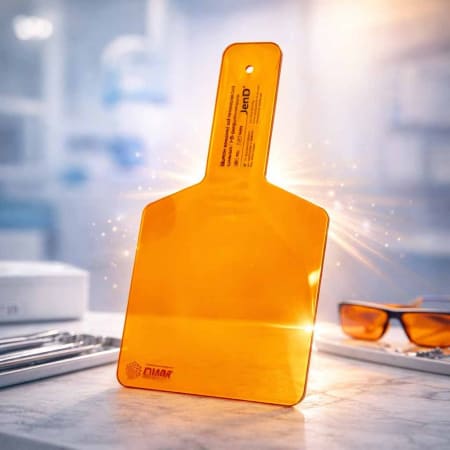 Захисний щиток для фотополімерної лампи від УФ та синього світла Jen Cure-Shield (помаранчевий), 1 шт (Джендентал-Україна)