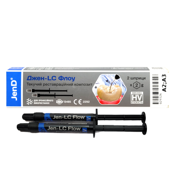 Jen-LC Flow HV (Джен-LC Флоу HV), Н-р: 2 х шпр.2г - Текучий композит, мікрогібридний (Джендентал-Україна)