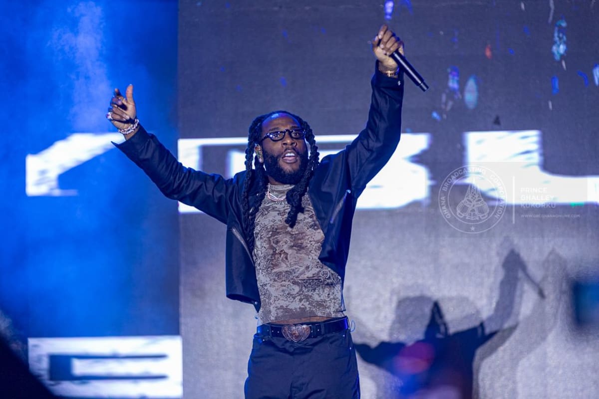 Burna Boy at GTCO Accra Stage