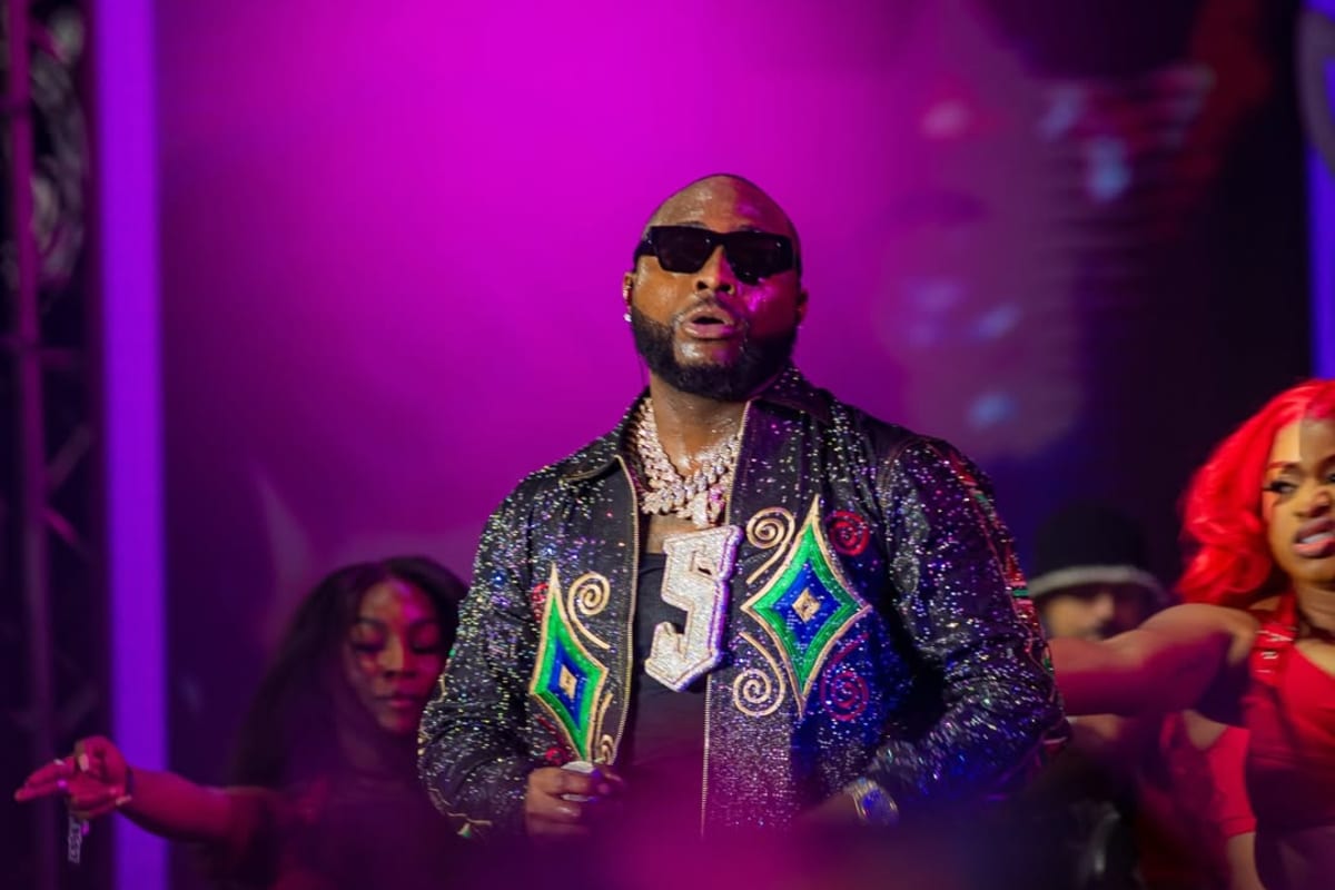 Davido at the Flytime Show Event Stage