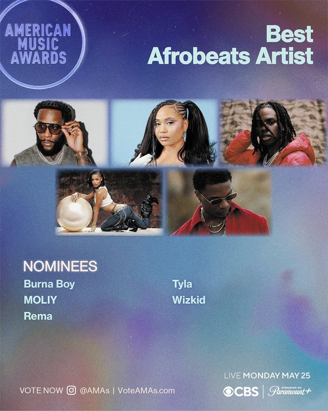 Best Afrobeats Artist Category