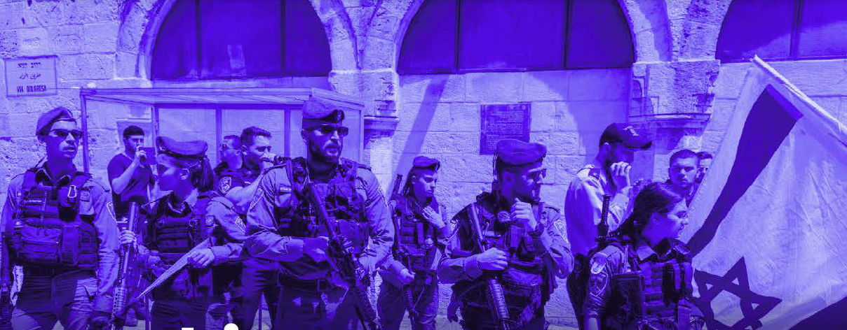 Israeli soliders in the old city of Jerusalem