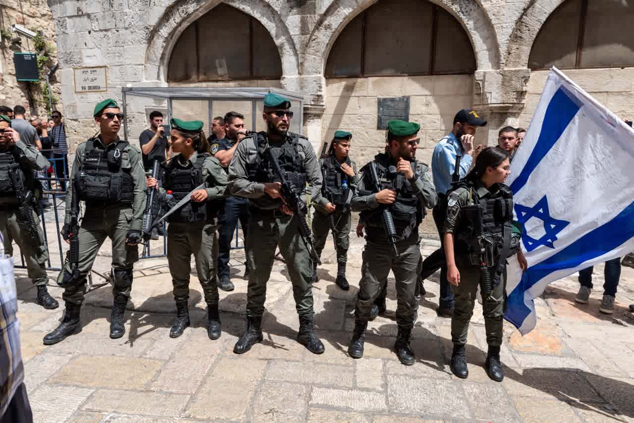 Israeli soldiers in the Old City of Jerusalem