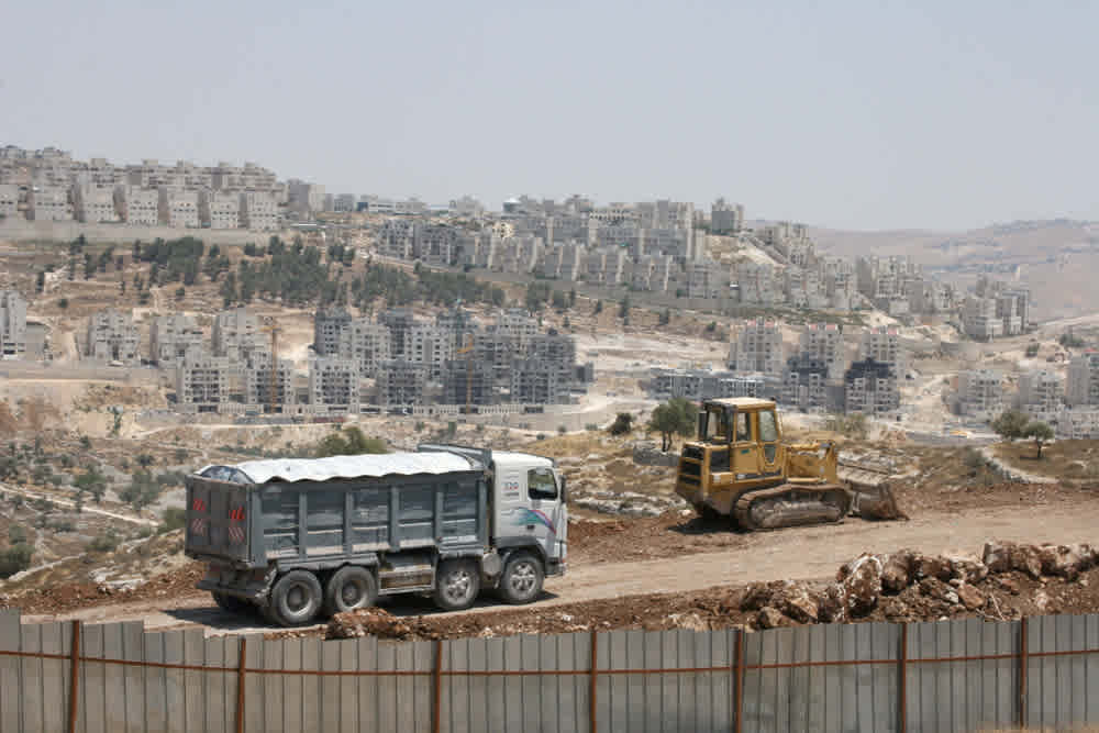 The illegal Israeli settlement of Ma’ale Adumim.