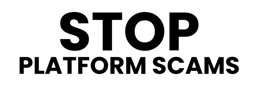 Stop Platform Scams Logo