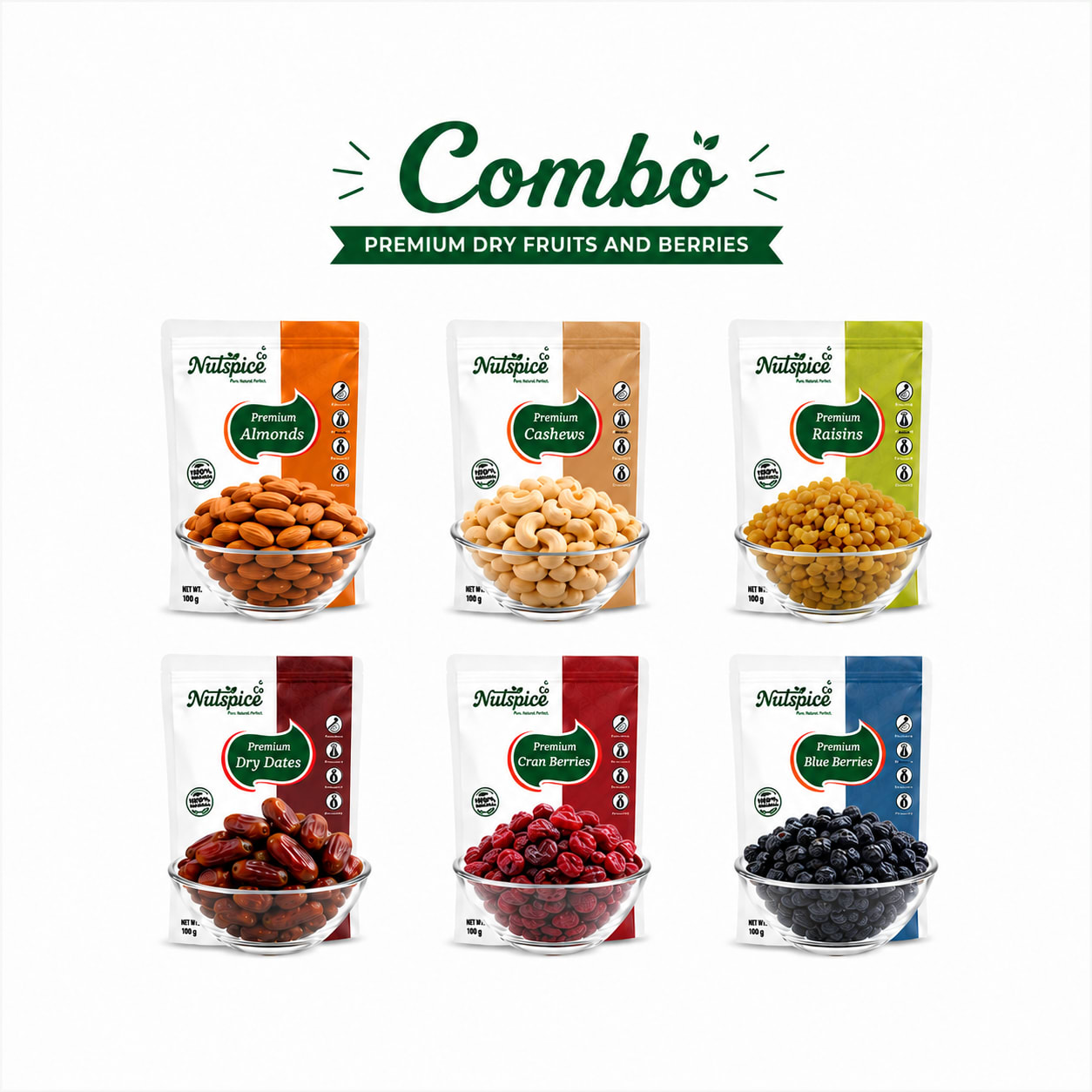 Dry Fruits and Berries Combo