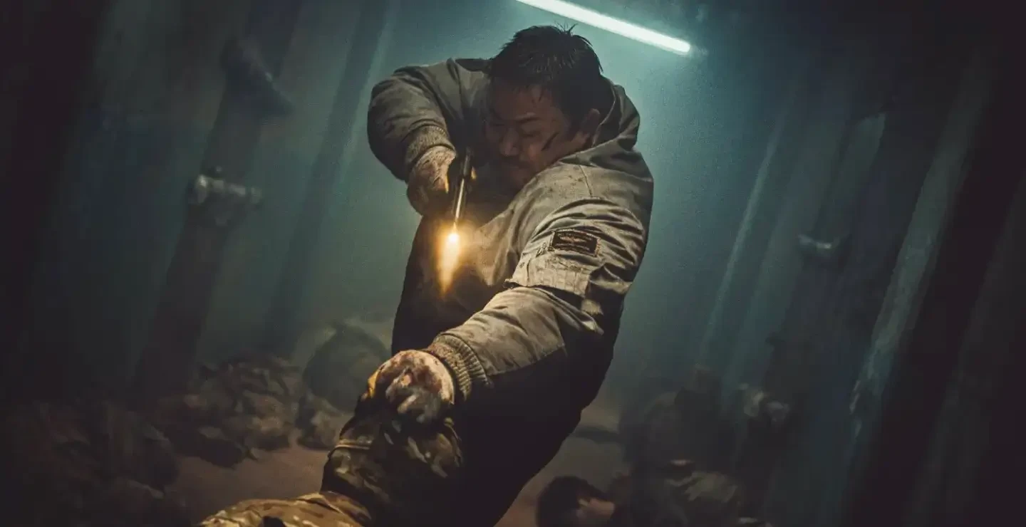 Imagen de la película Cazadores en tierra inhóspita, dirigida por Heo Myeong Haeng en 2024.
