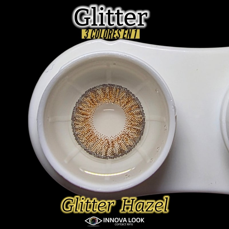 Innova Look Glitter avellana — lente individual