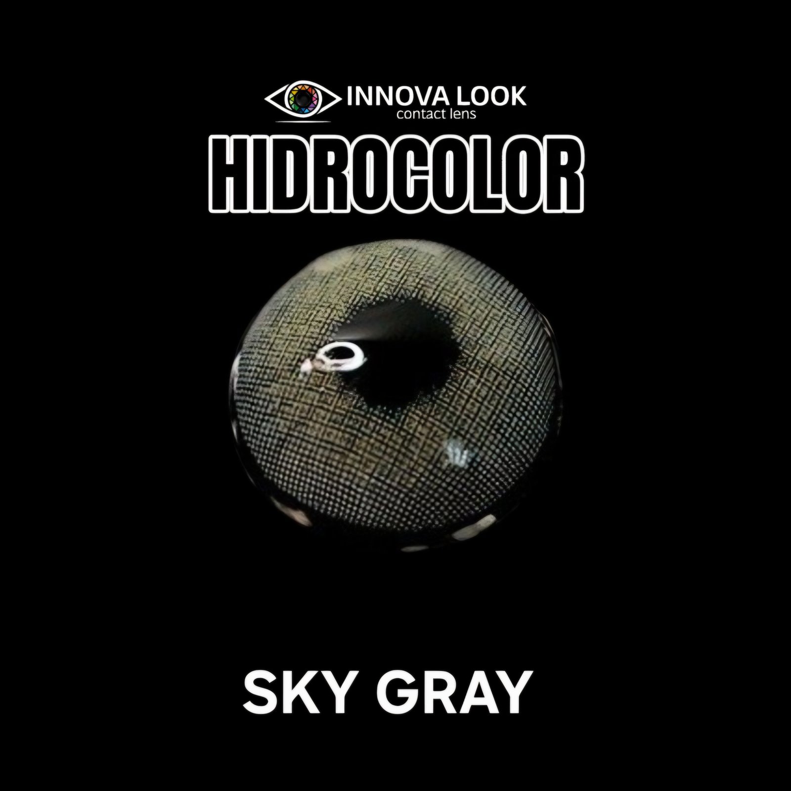 Hidrocolor sky gray — lente macro