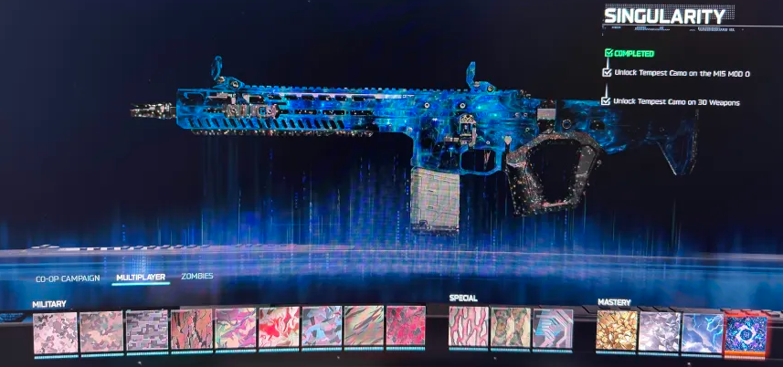 🔥 BO7 – 30x SINGULARITY CAMO 🔥30 Singularity Camos 🟣