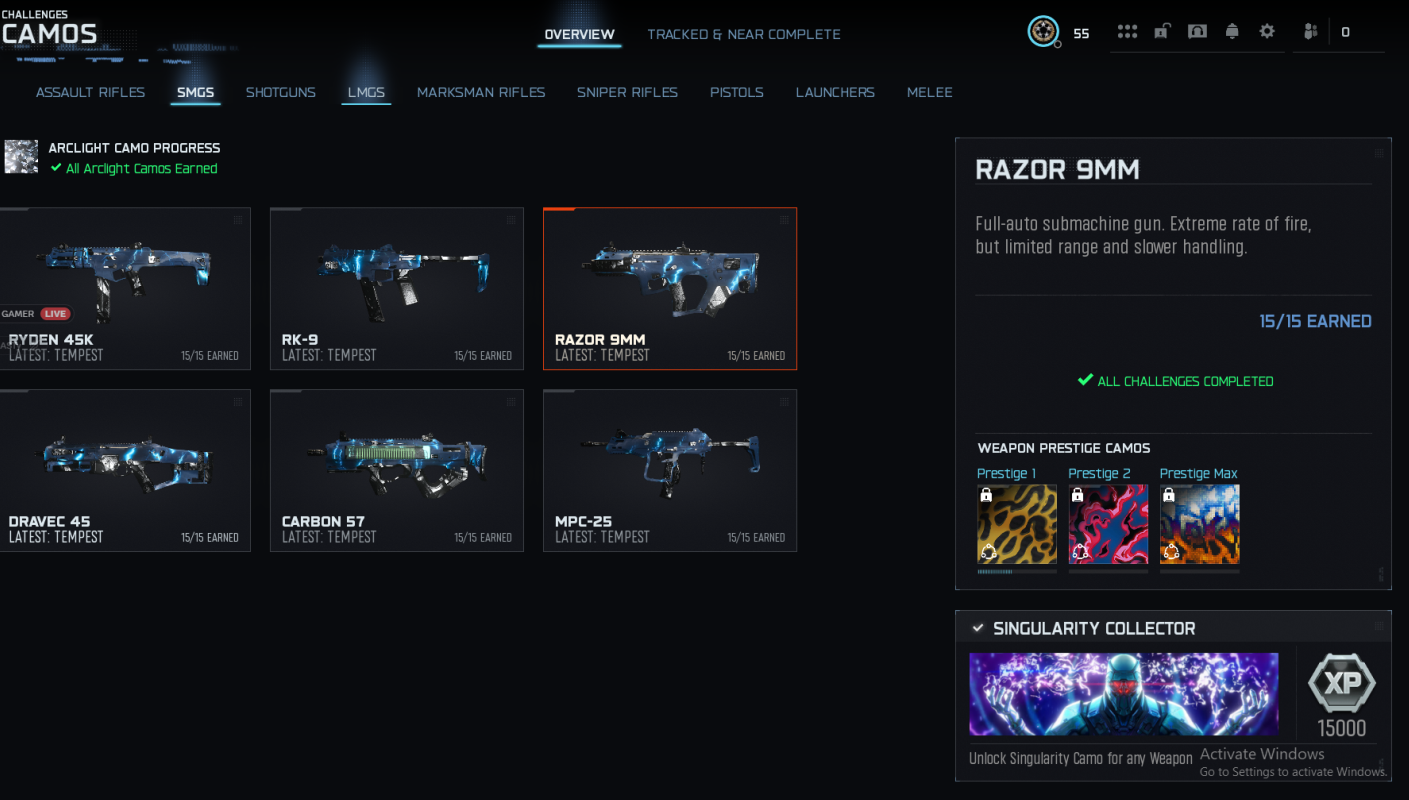 [Black Ops 7] Singularity Mastery Camo Black Ops 7 Level 55 PC/XBOX/PS Linkable BO7