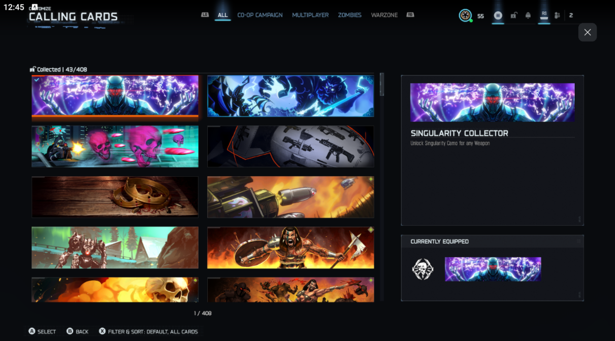 ⭐️SINGULARITY⭐️✅HANDMADE ✅💥450+ TOTAL CAMOS💥💧17 OPERATORS💧♨️FULL ACCESS ♨️Singularity❄️XBOX /PS/PC❄️STACKED