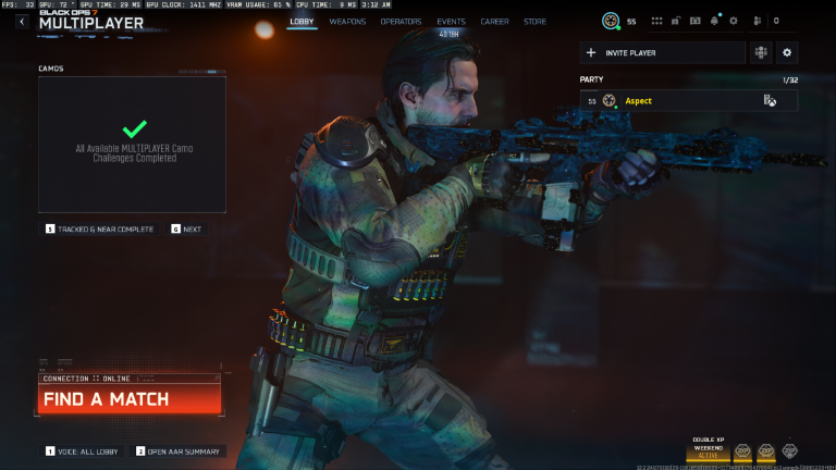 ⭐️SINGULARITY⭐️✅HANDMADE ✅💥450+ TOTAL CAMOS💥💧20 OPERATORS💧♨️FULL ACCESS ♨️Singularity❄️XBOX /PS/PC❄️STACKED