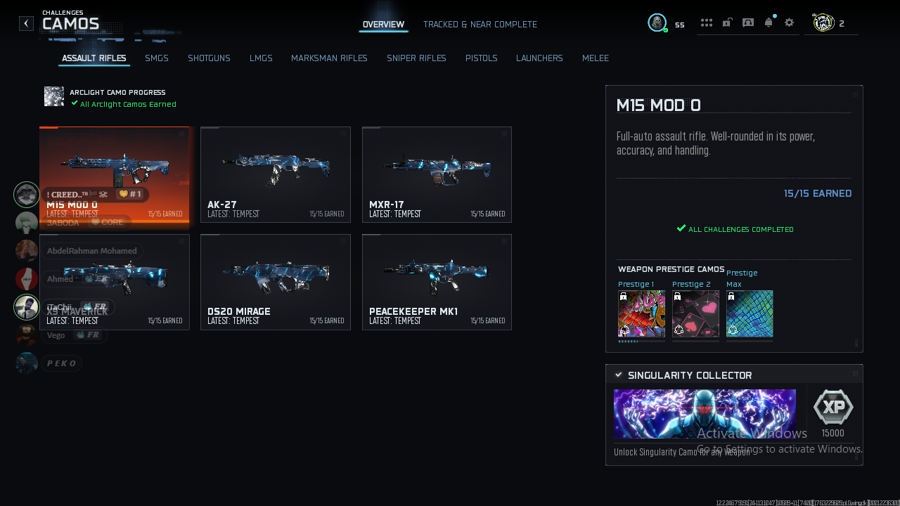 ⭐️SINGULARITY⭐️✅HANDMADE ✅💥480+ TOTAL CAMOS💥💧17 OPERATORS💧♨️FULL ACCESS ♨️Singularity❄️XBOX /PS/PC❄️STACKED