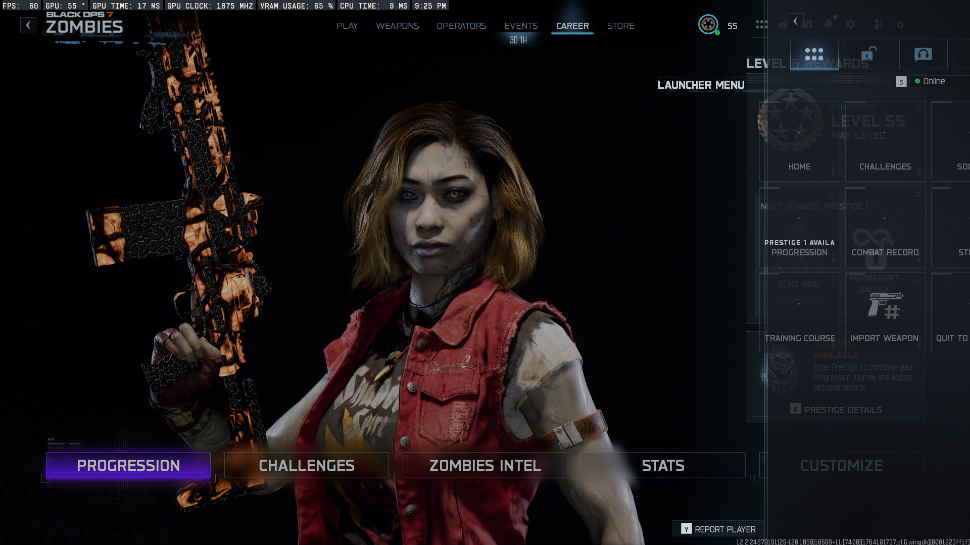 ⭐ BO7 / Multiplayer ⭐30 INFESTATION Legit Grind⭐480 Total camos⭐ 20 Operators⭐Level 55⭐Instant Delivery⭐️BLOODSTONE ⭐️DOOM STEEL