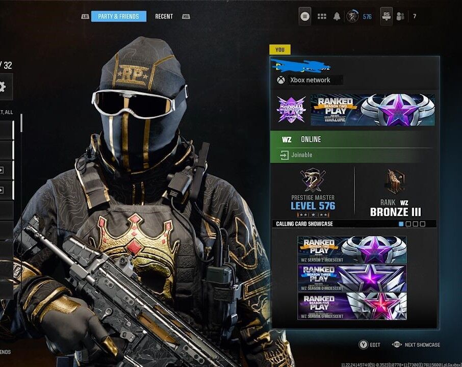 OG apparition + mw3 top 250 + Prestige master 578 level + almost 10x iridescent + Dark Matter + Interstellar