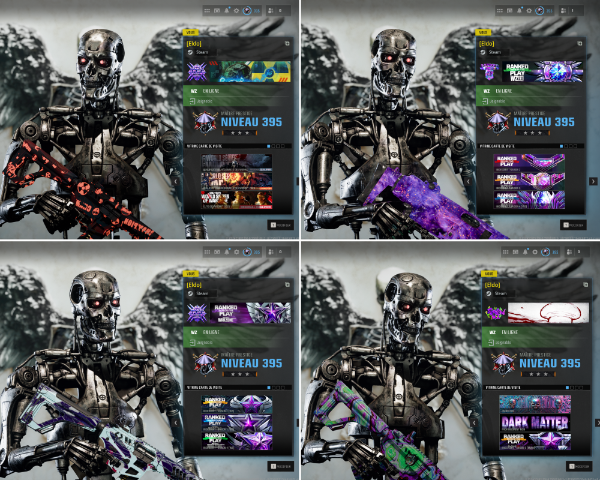 2020 | Prestige Master  | 3x Regional Qualifier | Terminator (T-800) | 12x Iridescent (Incl. MW2/WZ2) | All WZ Nuke Skins | Dark Matter, Orion & Interstellar |