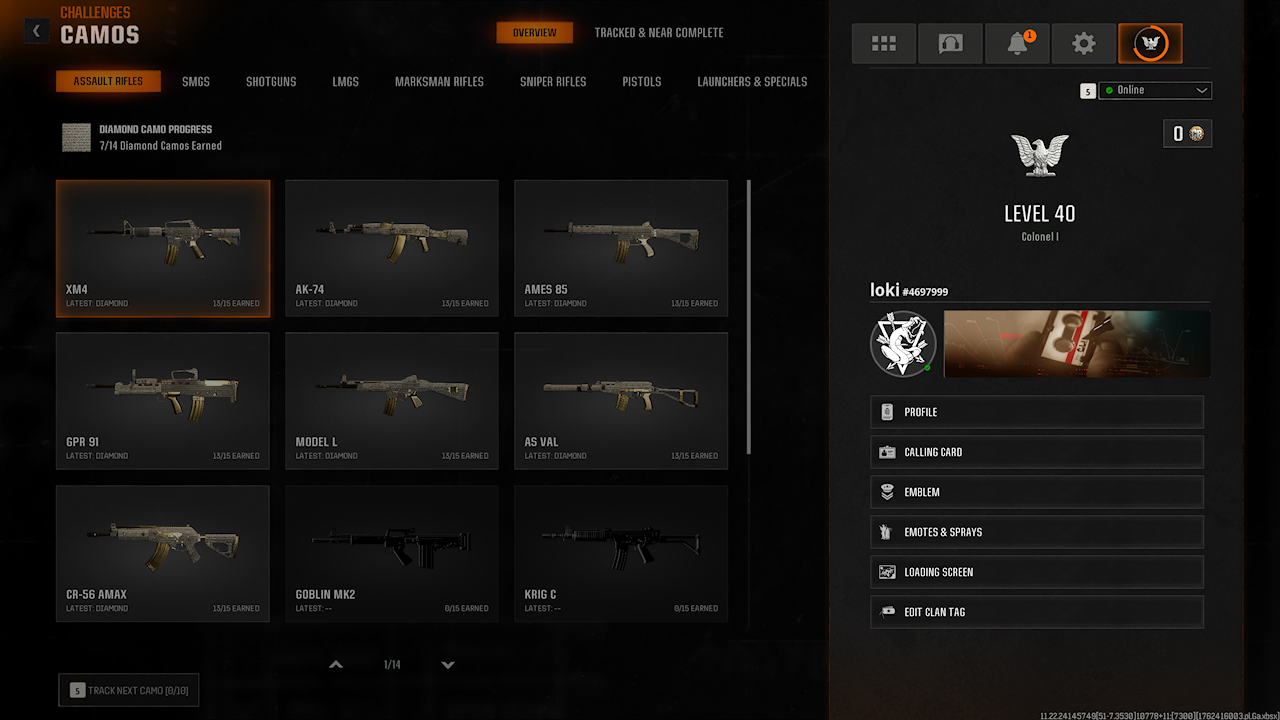 ⭐️7 Diamonds Unlocked ⭐️Black Ops 6⭐️Warzone⭐️Diamond ARs Or SMGs