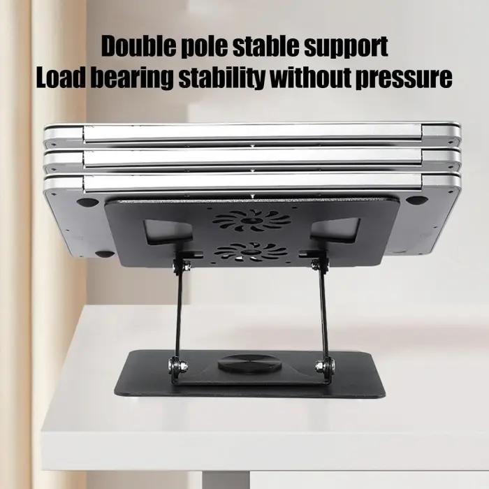 Support Pour Ordinateur Portable En Aluminium Rotatif 360° thumbnail 3