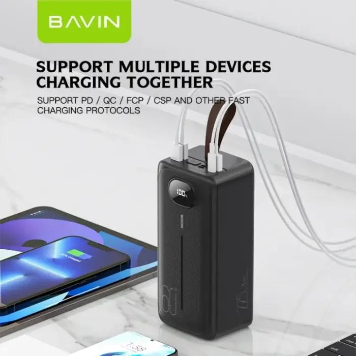 Powerbank 60000mAh Avec Charge Rapide 22,5W, Multi-Ports Et Lampe LED – BAVIN PC030S thumbnail 4